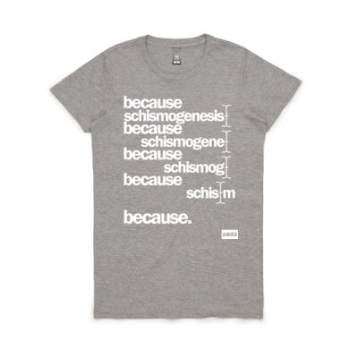 women's schismogenesis tee - 2023 edition - white print Thumbnail