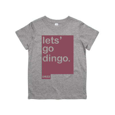 kids let's go dingo tee - berry Thumbnail