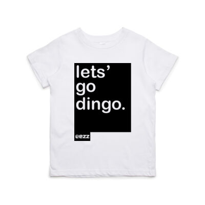 kids let's go dingo tee - black Thumbnail